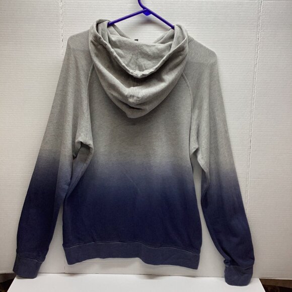POL HOODIE BLUE OMBRE LIGHTWEIGHT 100% COTTON - Picture 5 of 7